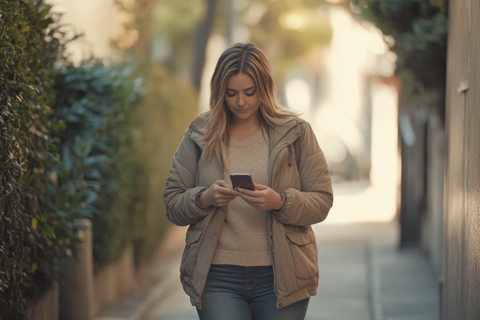 u8629767583_A_slightly_fuller_woman_walking_casually_down_a_s_dd2107fe-165d-467a-a339-b80f5d169ba1_1